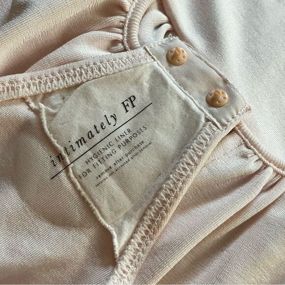 Free People Movement Kaya Bodysuit Size XS Ballet Pink Long Sleeve Keyhole Front - Picture 10 of 10